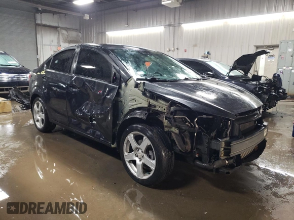 2014 Chevrolet Sonic LTZ with VIN 1G1JE5SB6E4223900, listed as a Copart auction lot 45587225 with 150,336 mi miles and Salvage Title. Bid and sale history available at carsss.com. Image 4.