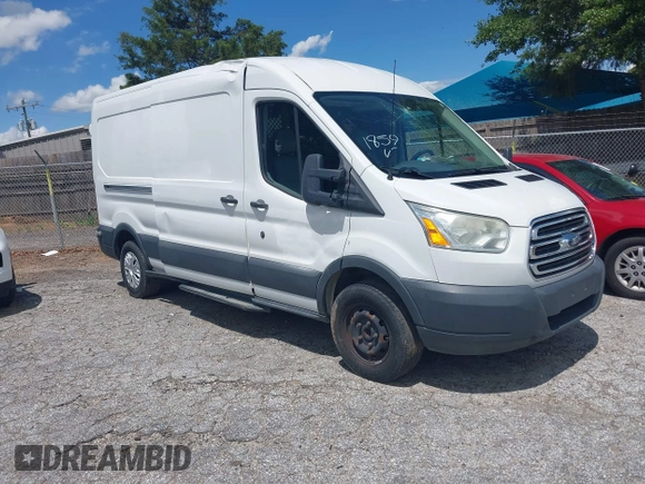 2015 Ford Transit Cargo with VIN 1FTNE2CMXFKA90627, listed as a IAAI auction lot 40601859 with 230,893 mi miles. Bid and sale history available at carsss.com. Image 1.