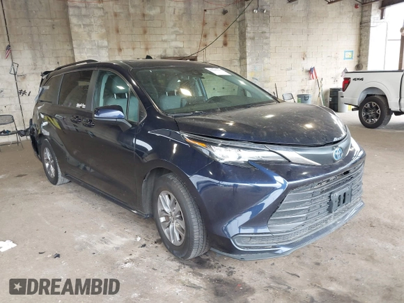 2023 Toyota Sienna LE with VIN 5TDBRKEC5PS175297, listed as a IAAI auction lot 42242777 with 79,123 mi miles and . Bid and sale history available at DreamBid. Image 1.