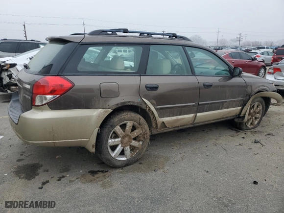 2008 Subaru Outback (Natl) i with VIN 4S4BP61C687322964, listed as a Copart auction lot 82632014 with 0 mi miles and Salvage Title. Bid and sale history available at carsss.com. Image 3.