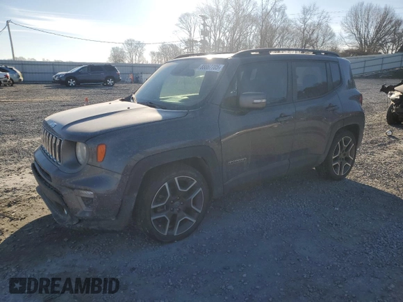 2019 Jeep Renegade Limited with VIN ZACNJAD14KPK28198, listed as a Copart auction lot 88867705 with 71,649 mi miles and Salvage Title. Bid and sale history available at DreamBid. Image 1.