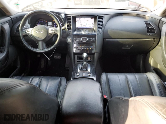 2013 Infiniti FX with VIN JN8CS1MU7DM142343, listed as a Copart auction lot 49044635 with 182,106 mi miles and Salvage Title. Bid and sale history available at carsss.com. Image 8.