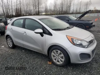 2014 Kia Rio EX with VIN KNADN5A35E6417270, listed as a Copart auction lot 80914984 with 53,932 mi miles and Salvage Title. Bid and sale history available at carsss.com. Image 4.