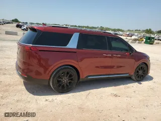 2022 Kia Carnival SX with VIN KNDNE5H31N6074714, listed as a Copart auction lot 68877584 with 56,656 mi miles and Salvage Title. Bid and sale history available at carsss.com. Image 3.
