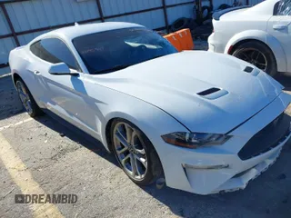 2021 Ford Mustang EcoBoost with VIN 1FA6P8TH0M5158309, listed as a IAAI auction lot 41045947 with 1 mi miles. Bid and sale history available at carsss.com. Image 1.