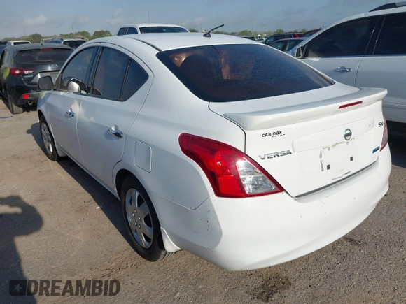 2014 Nissan Versa SV with VIN 3N1CN7AP5EL853686, listed as a IAAI auction lot 42058524 with 156,947 mi miles. Bid and sale history available at carsss.com. Image 3.