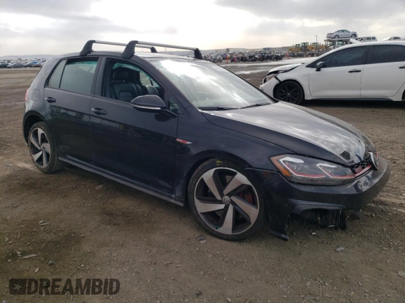 2019 Volkswagen Golf GTI S with VIN 3VW5T7AU0KM034198, listed as a Copart auction lot 46554694 with 27,092 mi miles. Bid and sale history available at carsss.com. Image 4.