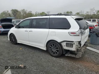 2015 Toyota Sienna SE with VIN 5TDXK3DCXFS670630, listed as a Copart auction lot 51305415 with 142,892 mi miles and Salvage Title. Bid and sale history available at carsss.com. Image 2.