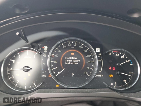 2023 Mazda CX-9 Signature with VIN JM3TCBEYXP0632844, listed as a Copart auction lot 87180834 with 20,415 mi miles and Salvage title. Bid and sale history available at DreamBid. Image 9.