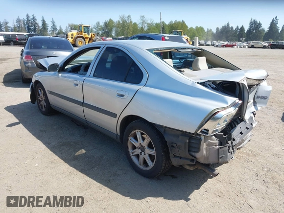 2002 Volvo S60 with VIN YV1RS61R322145262, listed as a IAAI auction lot 42126287 with 154,328 mi miles. Bid and sale history available at carsss.com. Image 3.