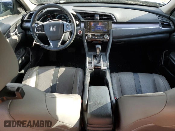 2017 Honda Civic Sedan EX-L with VIN 2HGFC1F74HH641043, listed as a Copart auction lot 53708745 with 87,662 mi miles and Salvage Title. Bid and sale history available at carsss.com. Image 8.