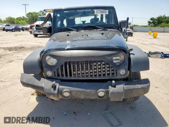 2017 Jeep Wrangler Sport with VIN 1C4AJWAG6HL506829, listed as a Copart auction lot 57708855 with 132,086 mi miles and Salvage title. Bid and sale history available at DreamBid. Image 5.