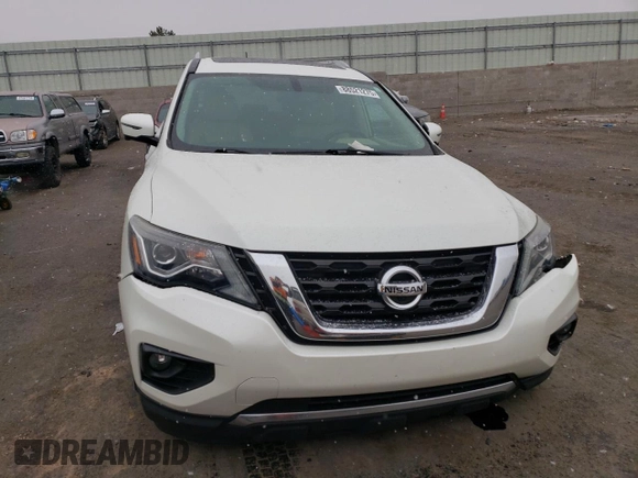 2018 Nissan Pathfinder SV z VIN 5N1DR2MM6JC655324, wystawiony jako Copart lot #88521275 z przebiegiem 125 528 mil mil oraz Szkoda całkowita • Salvage title. Historia ofert i sprzedaży dostępna na DreamBid. Obrazek 5.