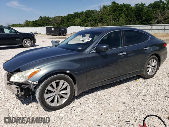 2011 Infiniti M37 with VIN JN1BY1AP2BM320115, listed as a Copart auction lot 55309274 with 104,779 mi miles and Salvage Title. Bid and sale history available at carsss.com. Image 1.