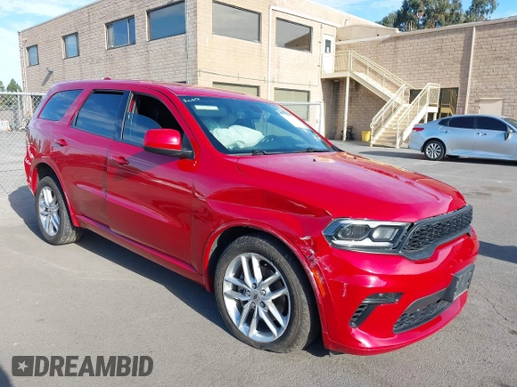 2021 Dodge Durango GT Plus with VIN 1C4RDJDG9MC644951, listed as a IAAI auction lot 39046166 with 68,218 mi miles and . Bid and sale history available at DreamBid. Image 1.