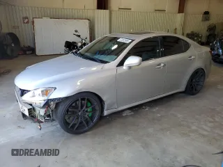 2007 Lexus IS 250 with VIN JTHBK262575030758, listed as a Copart auction lot 52052855 with 214,857 mi miles and Salvage title. Bid and sale history available at DreamBid. Image 1.
