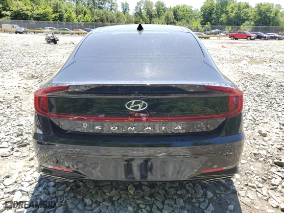 2021 Hyundai Sonata N Line with VIN 5NPEK4JCXMH105587, listed as a Copart auction lot 56656674 with 46,290 mi miles and Salvage Title. Bid and sale history available at carsss.com. Image 6.