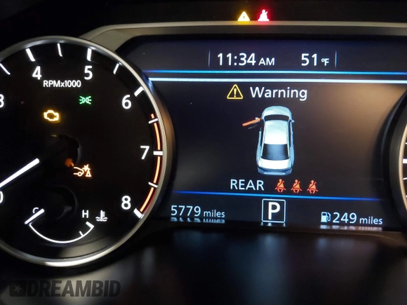 2025 Nissan Altima SV with VIN 1N4BL4DW7SN323575, listed as a IAAI auction lot 41603252 with 5,779 mi miles and . Bid and sale history available at DreamBid. Image 15.