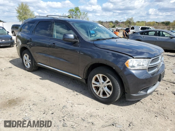 2013 Dodge Durango SXT with VIN 1C4RDJAG0DC693413, listed as a Copart auction lot 51777405 with 160,231 mi miles and Salvage Title. Bid and sale history available at carsss.com. Image 4.