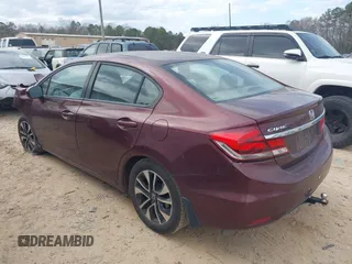 2014 Honda Civic Sedan EX with VIN 19XFB2F87EE041172, listed as a IAAI auction lot 41690179 with 111,019 mi miles. Bid and sale history available at carsss.com. Image 3.