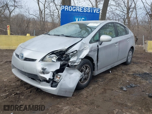 2010 Toyota Prius II with VIN JTDKN3DU8A0119389, listed as a IAAI auction lot 41705483 with 207,737 mi miles. Bid and sale history available at carsss.com. Image 18.