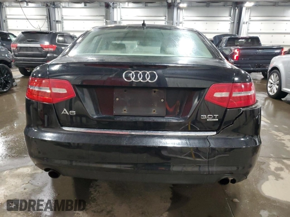 2010 Audi A6 3.0T Premium Plus with VIN WAUFGAFB8AN034080, listed as a Copart auction lot 44987385 with 179,843 mi miles and Salvage Title. Bid and sale history available at carsss.com. Image 6.