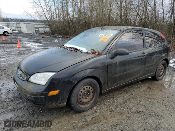 2007 Ford Focus S with VIN 1FAFP31N87W345162, listed as a Copart auction lot 44244185 with 136,207 mi miles and Clean Title. Bid and sale history available at DreamBid. Image 1.