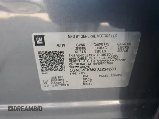 2018 Chevrolet Traverse LS with VIN 1GNEVFKW2JJ234283, listed as a Copart auction lot 69042414 with 0 mi miles and Salvage Title. Bid and sale history available at carsss.com. Image 13.