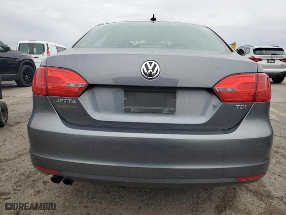 2014 Volkswagen Jetta Sedan TDI with VIN 3VWLL7AJ0EM404406, listed as a Copart auction lot 52916815 with 153,183 mi miles and Clean Title. Bid and sale history available at carsss.com. Image 6.