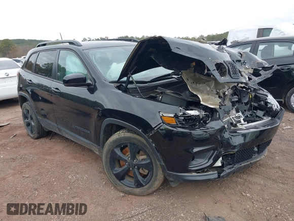 2021 Jeep Cherokee Altitude with VIN 1C4PJLLB1MD204413, listed as a IAAI auction lot 41010877 with 37,573 mi miles. Bid and sale history available at carsss.com. Image 1.