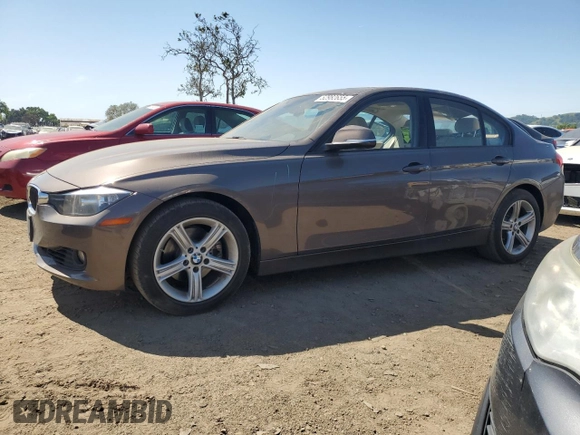 2014 BMW 3 Series 328i with VIN WBA3C1C54EK115517, listed as a Copart auction lot 52982655 with 63,203 mi miles and Salvage Title. Bid and sale history available at carsss.com. Image 1.
