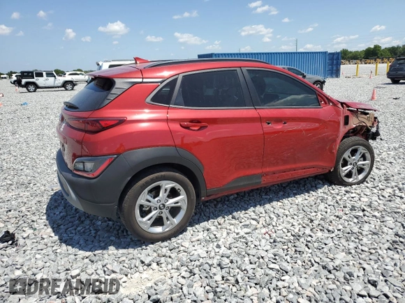 2022 Hyundai Kona SEL with VIN KM8K62AB9NU829955, listed as a Copart auction lot 52787535 with 23,120 mi miles and Salvage Title. Bid and sale history available at DreamBid. Image 3.