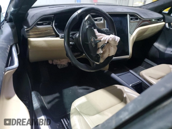 2016 Tesla Model S 90D with VIN 5YJSA1E49GF124514, listed as a Copart auction lot 53864125 with Not provided miles and Salvage title. Bid and sale history available at DreamBid. Image 8.