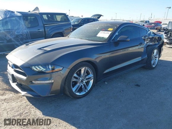 2019 Ford Mustang EcoBoost with VIN 1FA6P8TH7K5154190, listed as a IAAI auction lot 41386490 with 43,527 mi miles and . Bid and sale history available at carsss.com. Image 17.
