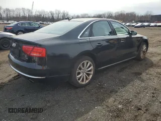 2011 Audi A8 with VIN WAUAVAFD9BN001074, listed as a Copart auction lot 51672175 with 130,823 mi miles and Non repairable. Bid and sale history available at DreamBid. Image 3.