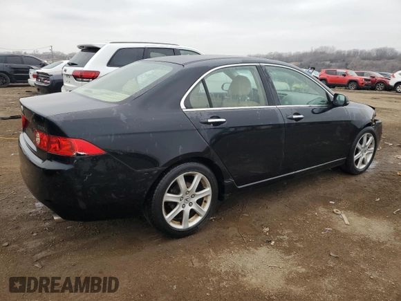 2004 Acura TSX w/Navigation with VIN JH4CL969X4C013680, listed as a Copart auction lot 52547525 with 136,098 mi miles and Salvage title. Bid and sale history available at DreamBid. Image 3.