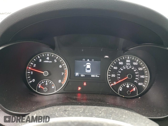 2019 Kia Optima S with VIN 5XXGT4L36KG284688, listed as a Copart auction lot 83970254 with 98,616 mi miles and Salvage Title. Bid and sale history available at carsss.com. Image 9.