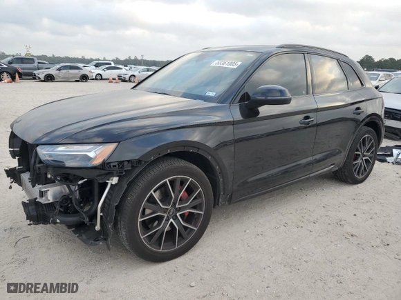 2023 Audi SQ5 Prestige with VIN WA1C4AFY0P2152356, listed as a Copart auction lot 53361005 with 13,281 mi miles and Salvage Title. Bid and sale history available at carsss.com. Image 1.