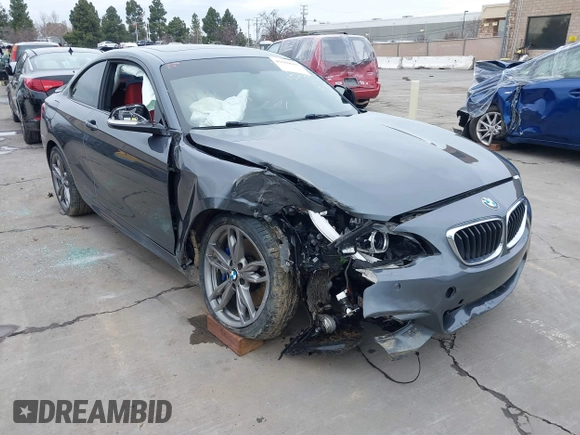 2015 BMW 2 Series M235i with VIN WBA1J7C50FV358774, listed as a IAAI auction lot 41559637 with 82,344 mi miles and . Bid and sale history available at carsss.com. Image 6.