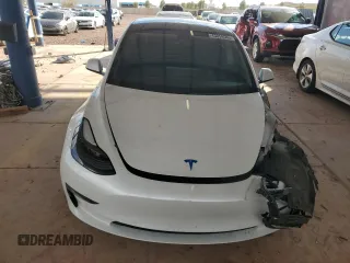 2022 Tesla Model 3 Long Range with VIN 5YJ3E1EB7NF296285, listed as a Copart auction lot 43058565 with 70,946 mi miles and Salvage Title. Bid and sale history available at carsss.com. Image 5.