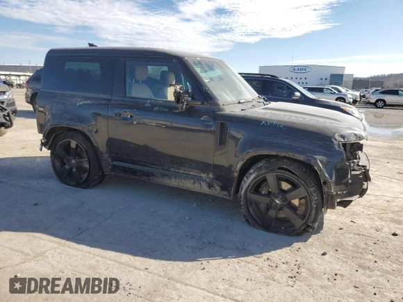 2024 Land Rover Defender with VIN SALEB6EE7R2346435, listed as a Copart auction lot 46250305 with 2,557 mi miles and Salvage title. Bid and sale history available at DreamBid. Image 4.
