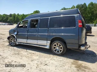 2014 GMC Savana Cargo Van Upfitter with VIN 1GDS7DC48E1164054, listed as a Copart auction lot 52157884 with 0 mi miles and Salvage Title. Bid and sale history available at carsss.com. Image 2.