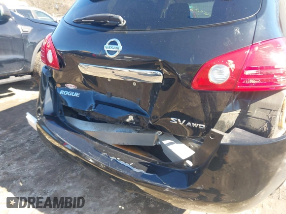 2013 Nissan Rogue S with VIN JN8AS5MV1DW600390, listed as a IAAI auction lot 41617632 with 106,584 mi miles and . Bid and sale history available at DreamBid. Image 6.