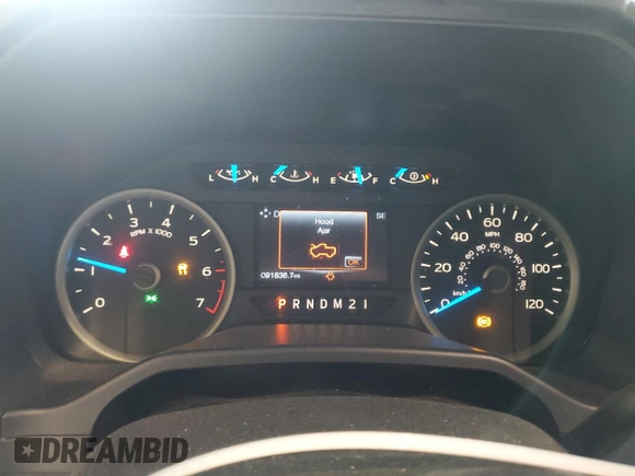2015 Ford F-150 XLT with VIN 1FTFX1EG0FFD05618, listed as a Copart auction lot 61289795 with 91,836 mi miles and Salvage title. Bid and sale history available at DreamBid. Image 9.