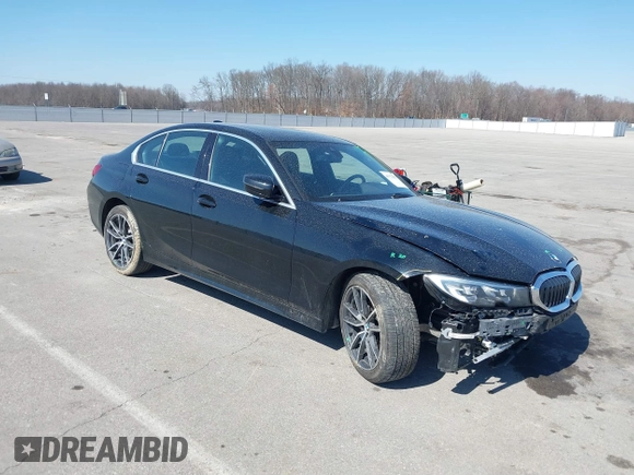 2020 BMW 3 Series 330i xDrive with VIN 3MW5R7J05L8B34626, listed as a IAAI auction lot 41772911 with 59,578 mi miles. Bid and sale history available at carsss.com. Image 1.