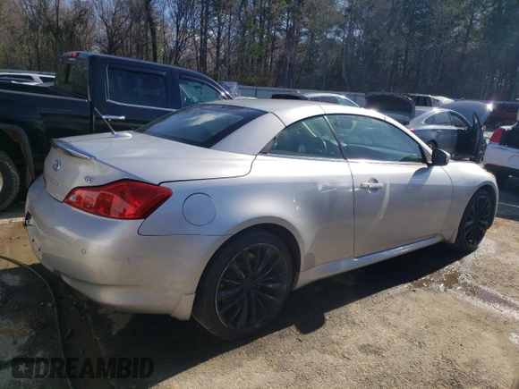 2012 Infiniti G37 Convertible with VIN JN1CV6FE7CM201673, listed as a Copart auction lot 86510634 with 140,067 mi miles and Salvage Title. Bid and sale history available at carsss.com. Image 3.