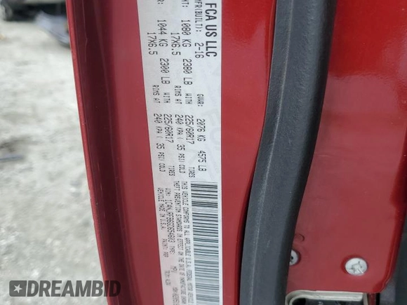 2016 Jeep Patriot High Altitude z VIN 1C4NJRFB6GD654603, wystawiony jako Copart lot #58017925 z przebiegiem Nie podano mil oraz Szkoda całkowita • Salvage title. Historia ofert i sprzedaży dostępna na DreamBid. Obrazek 13.