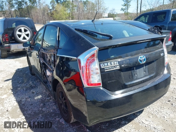 2013 Toyota Prius One with VIN JTDKN3DU6D0351915, listed as a IAAI auction lot 41867686 with 242,528 mi miles. Bid and sale history available at carsss.com. Image 3.