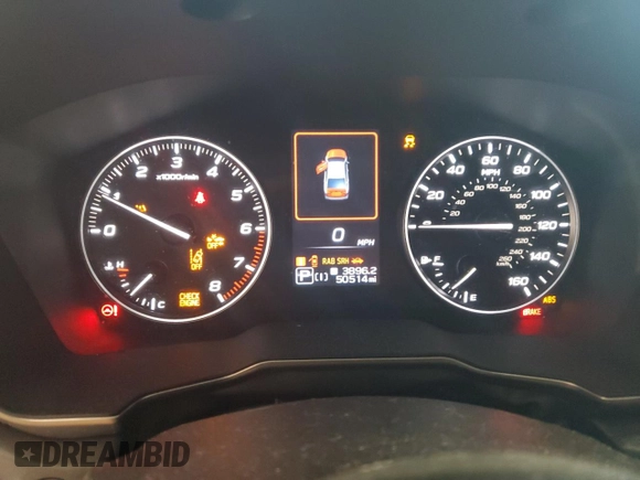 2022 Subaru Legacy Special Sports with VIN 4S3BWAH67N3007362, listed as a Copart auction lot 60972325 with 50,514 mi miles and Salvage title. Bid and sale history available at DreamBid. Image 9.