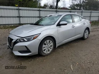 2021 Nissan Sentra S with VIN 3N1AB8BV7MY252560, listed as a Copart auction lot 52709945 with 26,641 mi miles and Salvage Title. Bid and sale history available at DreamBid. Image 1.